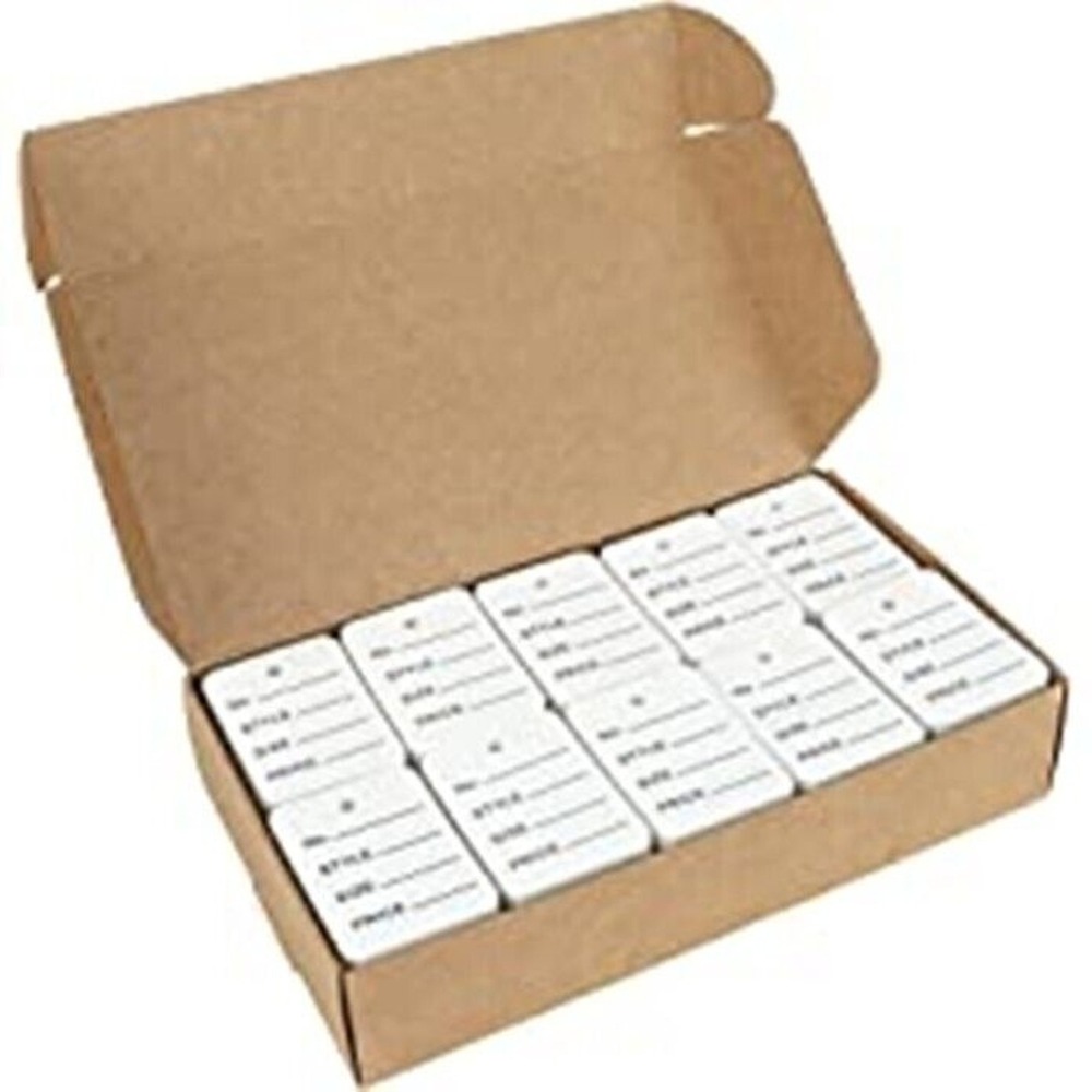 Bulk White String Price Tags for Clothing‎ & Jewelry - 1000 Labels